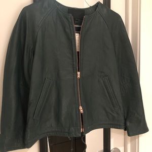 J.Crew Leather Bomber Jacket